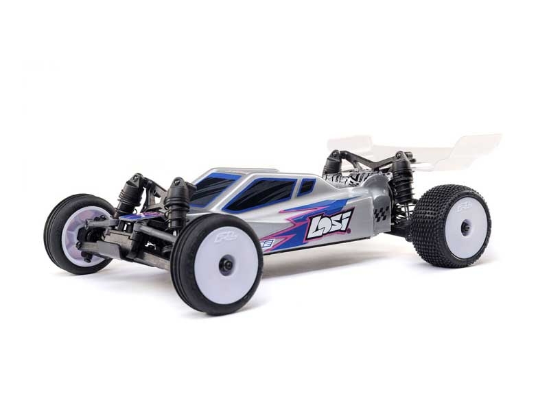 Losi 1/24 Micro-B 2WD Buggy RTR, Silver LOS00007T2