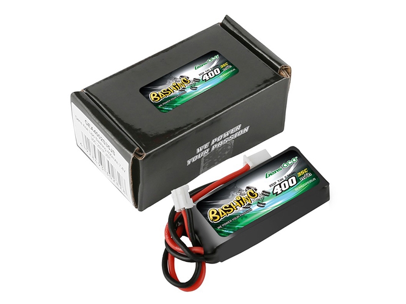 Gens Ace Li-Po Car 2S 7.4V 400mAh 35C with JST (SCX24) O-GC2S400-35JST