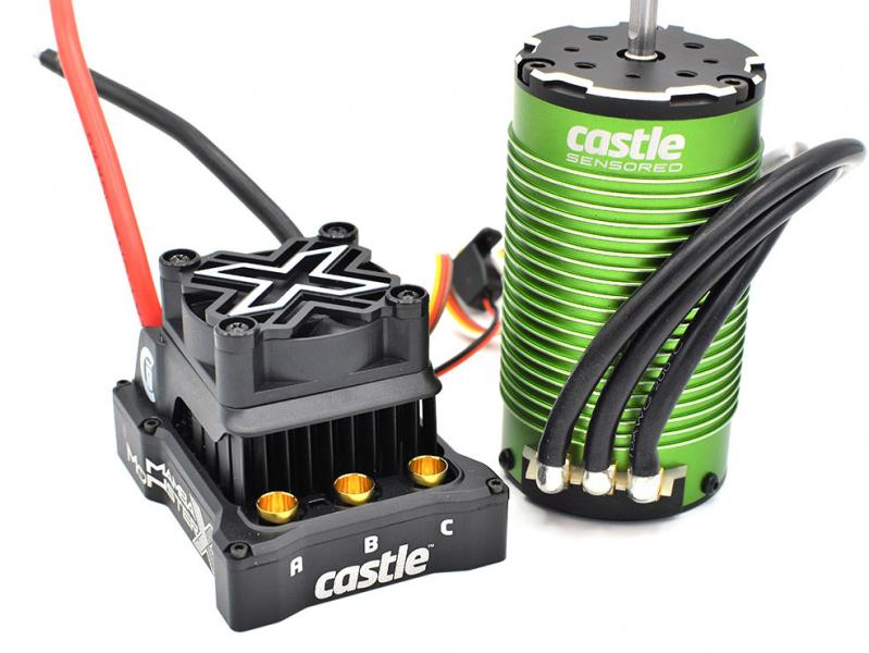 Castle Mamba Monster X 8S, 33.6V ESC W/1717-1650KV Sensored Motor P-CC010-0165-02