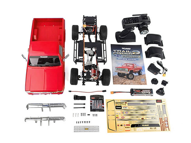 RC4WD Trail Finder 2 LWB RTR With Chevrolet K10 Hard Body Red Z-RTR0066