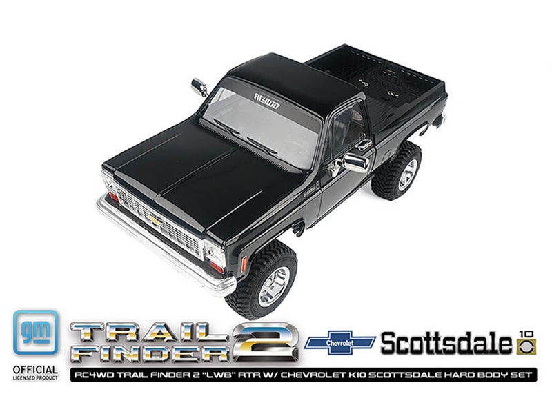 RC4WD Trail Finder 2 LWB RTR W/Chevrolet K10 Hardbody Black Z-RTR0067