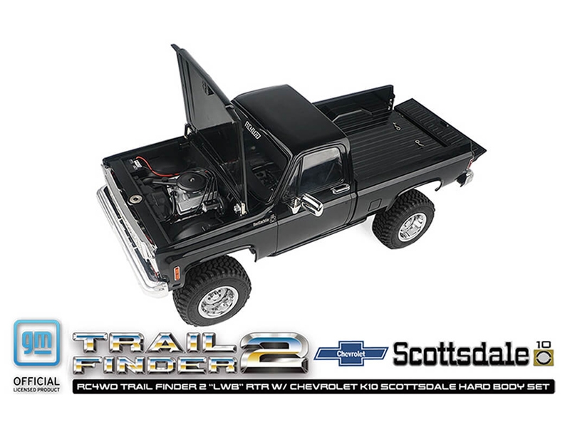 RC4WD Trail Finder 2 LWB RTR W/Chevrolet K10 Hardbody Black Z-RTR0067