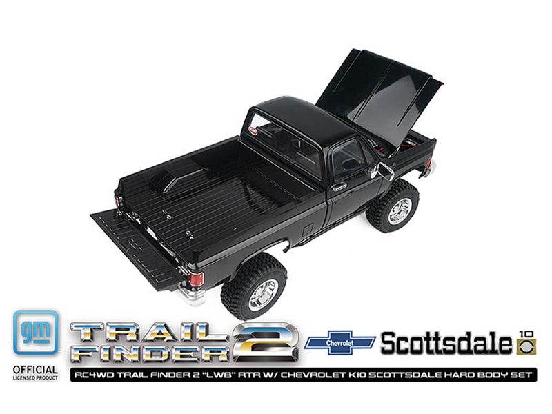 RC4WD Trail Finder 2 LWB RTR W/Chevrolet K10 Hardbody Black Z-RTR0067