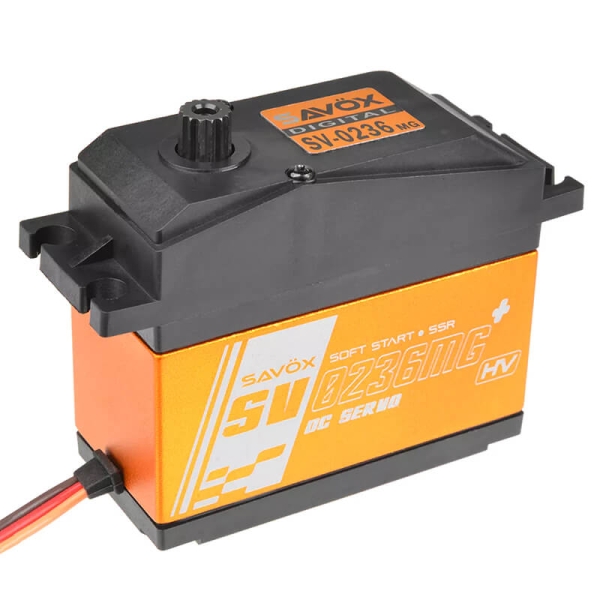 Savox SV0236MG+ Heavy Duty Jumbo Metal Geared Servo 40Kg - Plus SAV-SV0236MG+