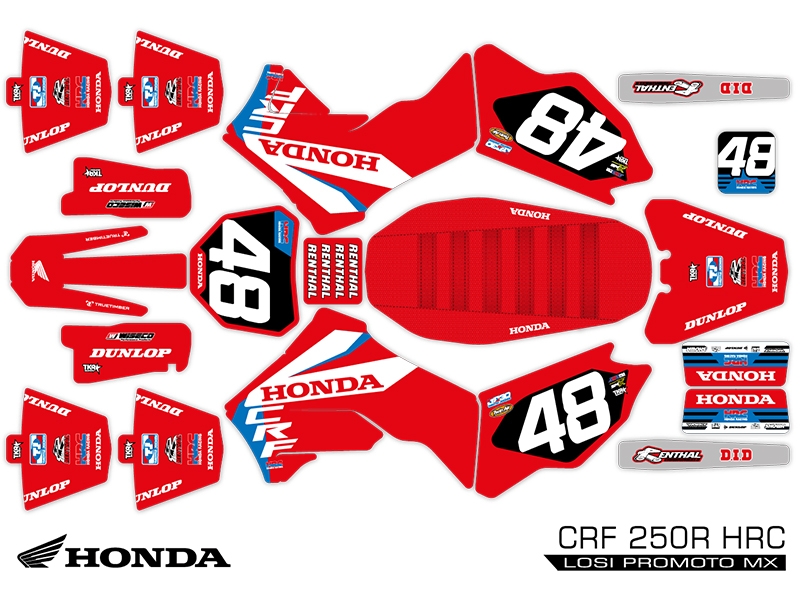 TKR Graphics Losi Promoto MX Honda CRF 250R (HRC) TKR-PRO-MX-HNDCRF