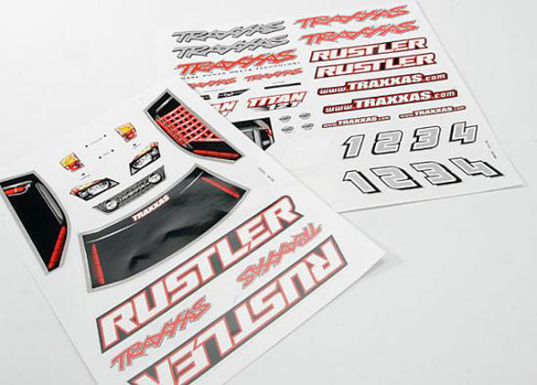 Traxxas Rustler Decal Sheet TRX3716