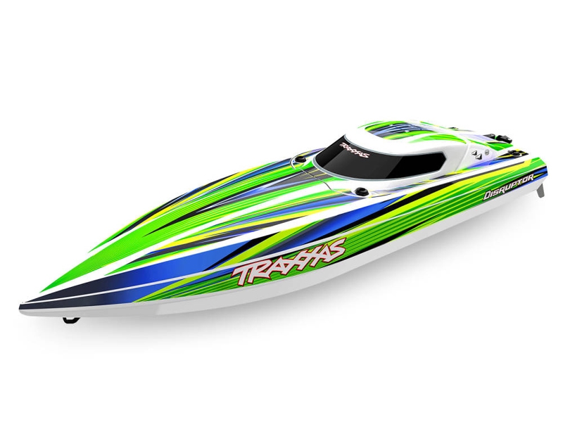 Traxxas Disruptor 4S VXL 1:10 26in Electric Brushless Race Boat with Rapid Right - Green TRX106064-4-GRN