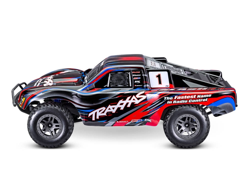 Traxxas Slash 4X4 BL-2S 1:10 4WD RTR Brushless Electric Short Course Truck, Red TRX68154-4-RED