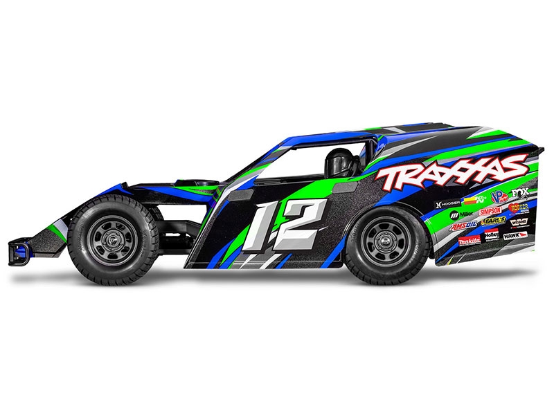 Traxxas Slash Modified 1:10 Electric 2WD Dirt Oval Racer BL-2S - Green TRX104354-74-GRN