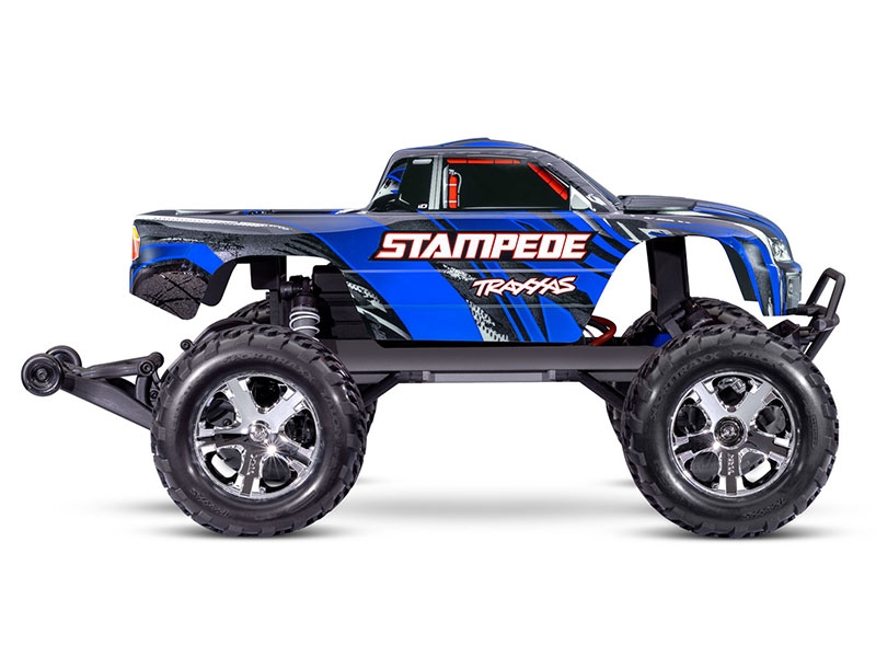 Traxxas Stampede HD 1:10 Electric XL-5 2WD RTR Monster Truck with Battery and USB Charger - Blue TRX36254-8-BLUE