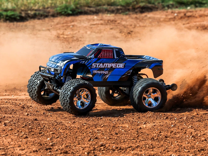 Traxxas Stampede HD 1:10 Electric XL-5 2WD RTR Monster Truck with Battery and USB Charger - Blue TRX36254-8-BLUE