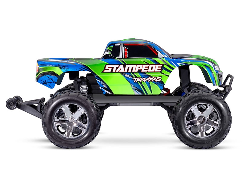 Traxxas Stampede HD 1:10 Electric XL-5 2WD RTR Monster Truck with Battery and USB Charger - Green TRX36254-8-GRN