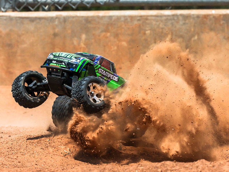 Traxxas Stampede HD 1:10 Electric XL-5 2WD RTR Monster Truck with Battery and USB Charger - Green TRX36254-8-GRN