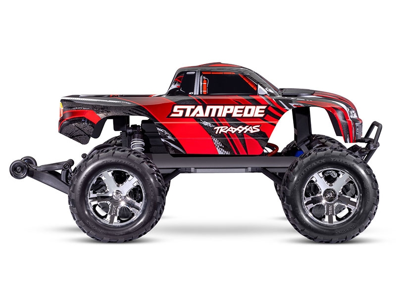 Traxxas Stampede HD 1:10 Electric XL-5 2WD RTR Monster Truck with Battery and USB Charger - Red TRX36254-8-RED