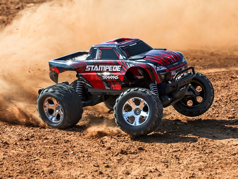 Traxxas Stampede HD 1:10 Electric XL-5 2WD RTR Monster Truck with Battery and USB Charger - Red TRX36254-8-RED