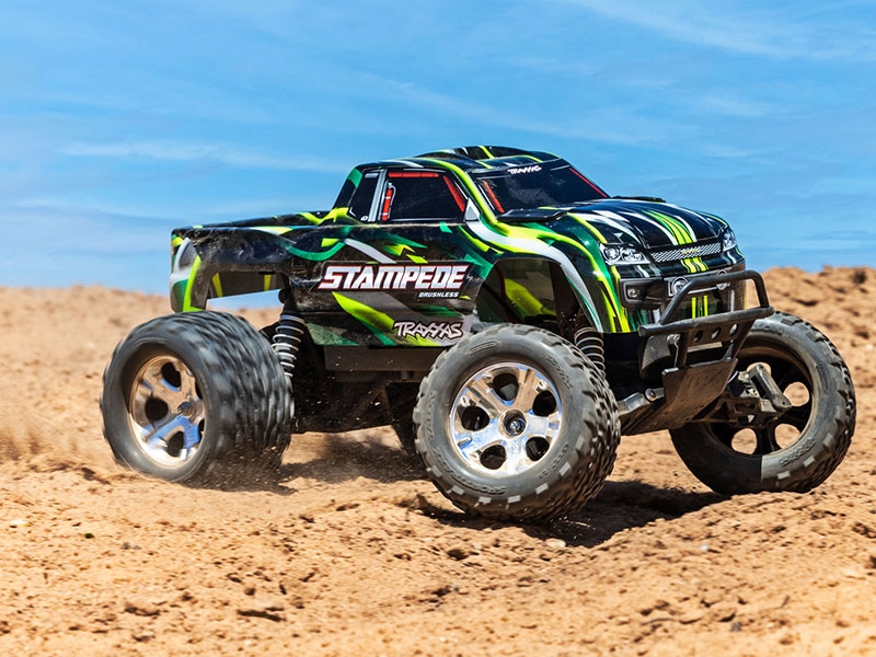 Traxxas Stampede HD BL-2S 1:10 Electric 2WD RTR Monster Truck - Green TRX36354-4-GRN