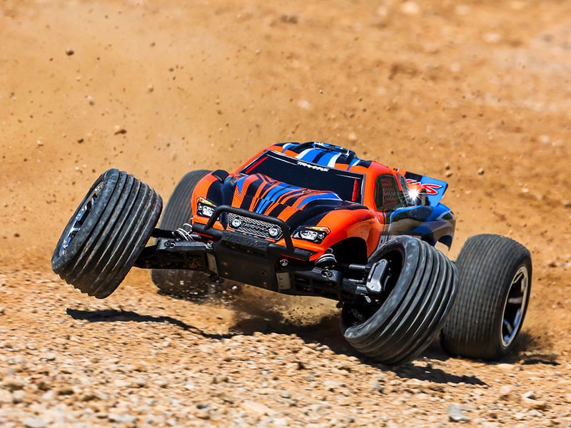 Traxxas Rustler HD 1:10 Electric XL-5 2WD RTR Stadium Truck with Battery and USB Charger - Orange TRX37254-8-ORNG