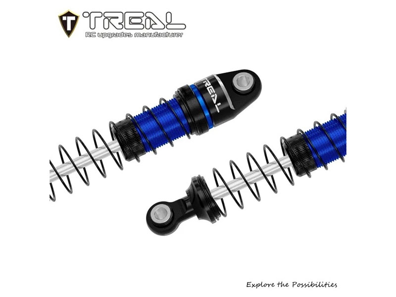 Treal Hobby TRX4M Shocks 59mm Oil-Filled Threaded Dampers (Blue) X004CQY2HL