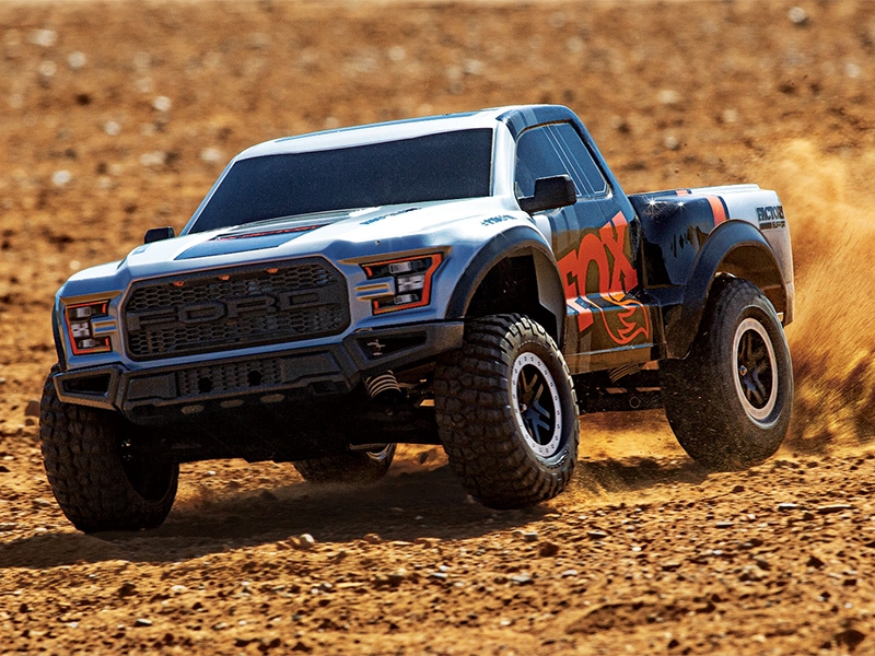 Traxxas Ford F-150 Raptor 1:10 2WD RTR with Battery and USB Charger - Fox TRX58094-8-FOX