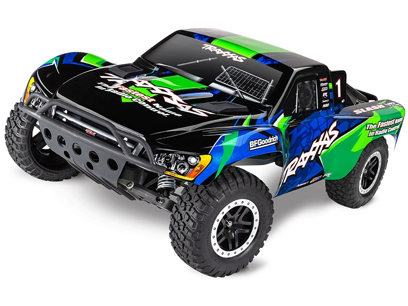 Traxxas Slash 1:10 2WD RTR VXL-3S Brushless Short Course Truck - Green TRX58276-74-GRN