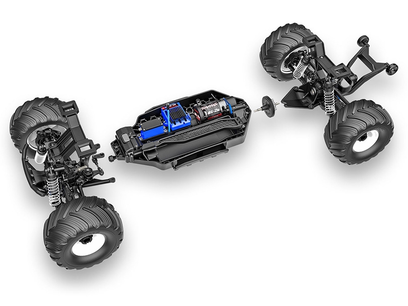 Traxxas Bigfoot 4x4 HD BL-2S 1:10 4WD RTR Monster Truck, Blue TRX67134-4-BLUE