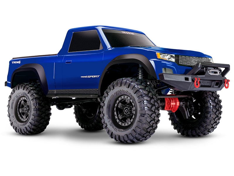 Traxxas TRX4 Sport 1:10 4X4 Electric All-Terrain Crawler Truck with Clipless Body - Blue TRX82224-4-BLUE