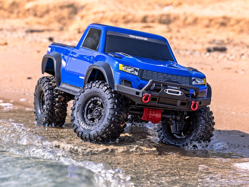 Traxxas TRX4 Sport 1:10 4X4 Electric All-Terrain Crawler Truck with Clipless Body - Blue TRX82224-4-BLUE