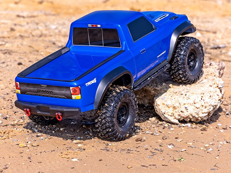 Traxxas TRX4 Sport 1:10 4X4 Electric All-Terrain Crawler Truck with Clipless Body - Blue TRX82224-4-BLUE