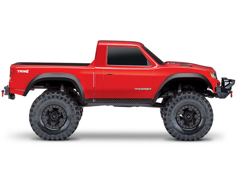 Traxxas TRX4 Sport 1:10 4X4 Electric All-Terrain Crawler Truck with Clipless Body - Red TRX82224-4-RED