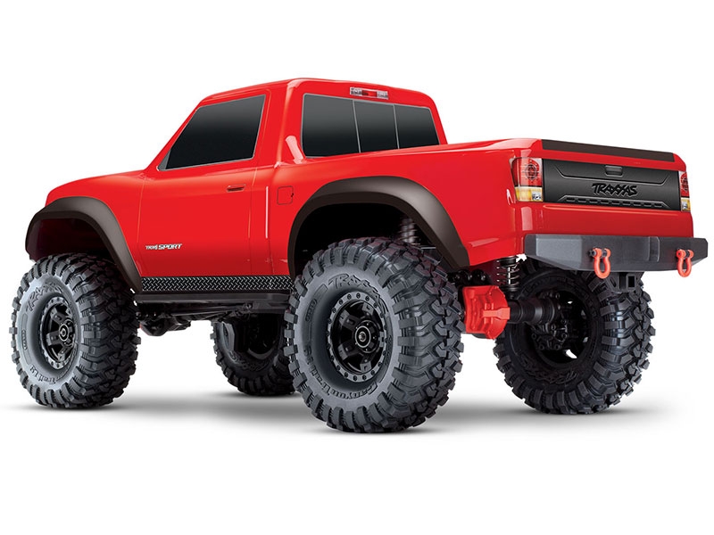 Traxxas TRX4 Sport 1:10 4X4 Electric All-Terrain Crawler Truck with Clipless Body - Red TRX82224-4-RED