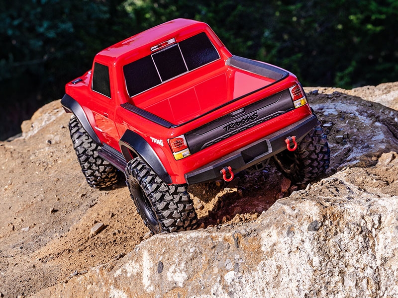 Traxxas TRX4 Sport 1:10 4X4 Electric All-Terrain Crawler Truck with Clipless Body - Red TRX82224-4-RED