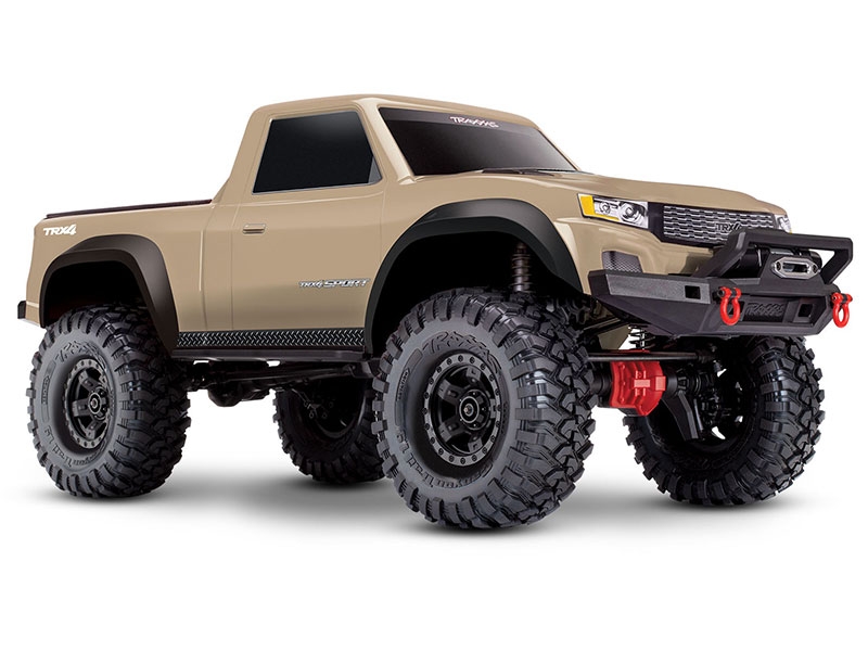 Traxxas TRX4 Sport 1:10 4X4 Electric All-Terrain Crawler Truck with Clipless Body - Tan TRX82224-4-TAN