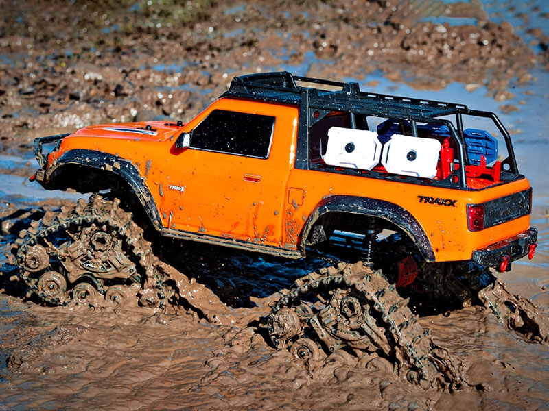 Traxxas TRX-4 Sport with Deep-Terrain Traxx and Clipless Body - Orange TRX82234-4-ORNG