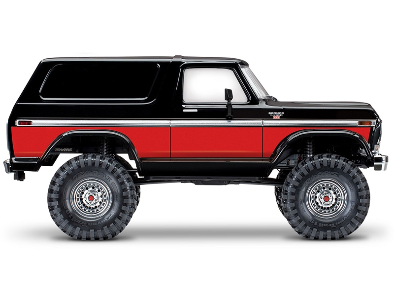 Traxxas TRX-4 1979 Ford Bronco 1:10 4x4 Electric RTD All-Terrain Crawler with Clipless Body - Red TRX82246-4-RED