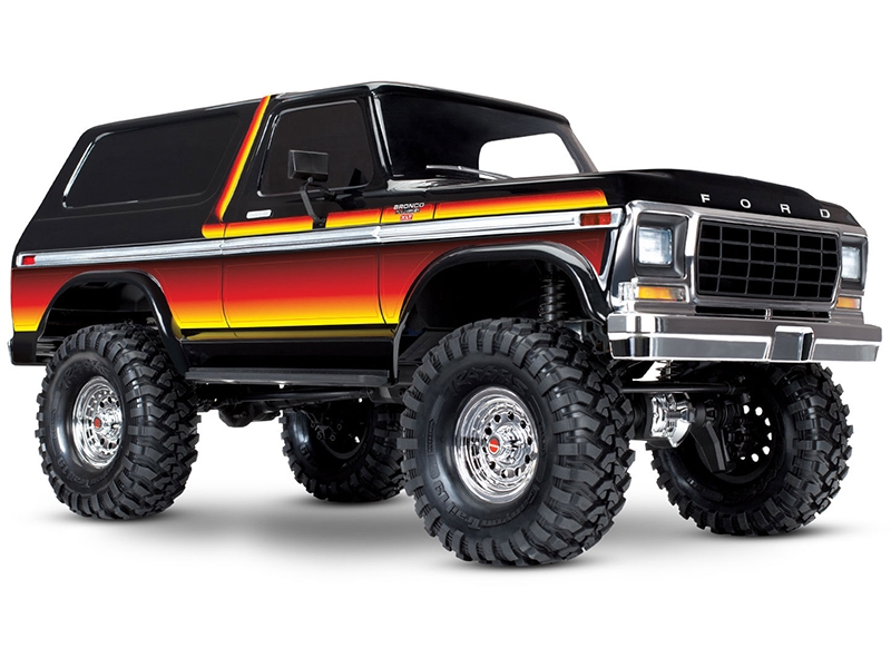 Traxxas TRX-4 1979 Ford Bronco 1:10 4x4 Electric RTD All-Terrain Crawler with Clipless Body - Sun TRX82246-4-SUN