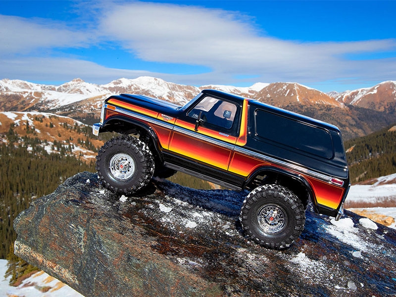 Traxxas TRX-4 1979 Ford Bronco 1:10 4x4 Electric RTD All-Terrain Crawler with Clipless Body - Sun TRX82246-4-SUN