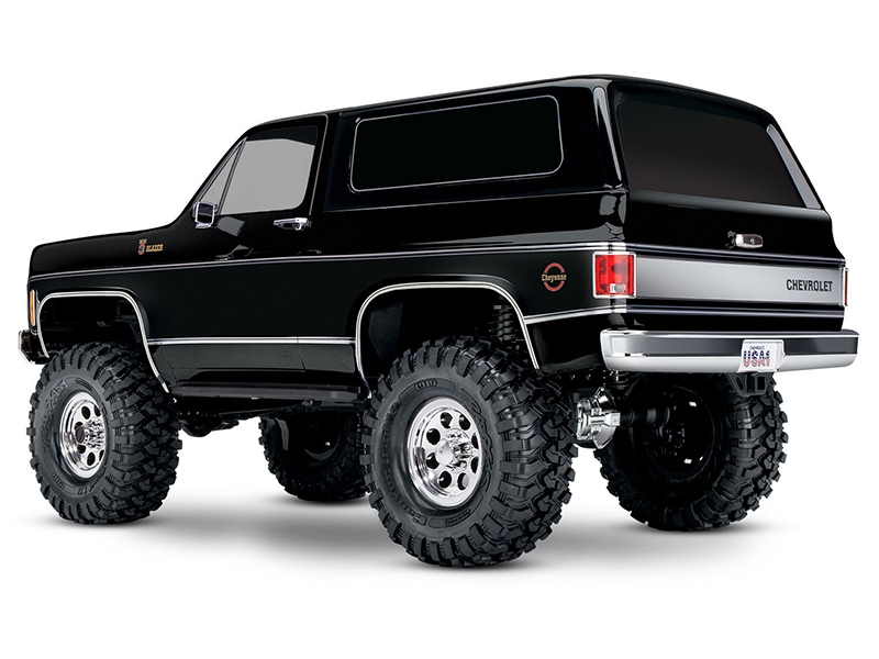 Traxxas TRX-4 1979 Chevy Blazer 1:10 4x4 Electric All-Terrain Crawler with Clipless Body - Black TRX82276-4-BLK