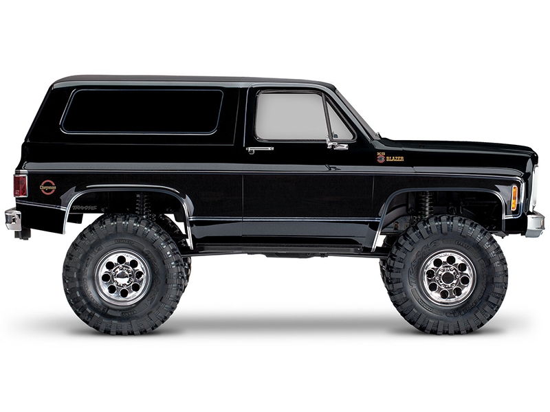 Traxxas TRX-4 1979 Chevy Blazer 1:10 4x4 Electric All-Terrain Crawler with Clipless Body - Black TRX82276-4-BLK