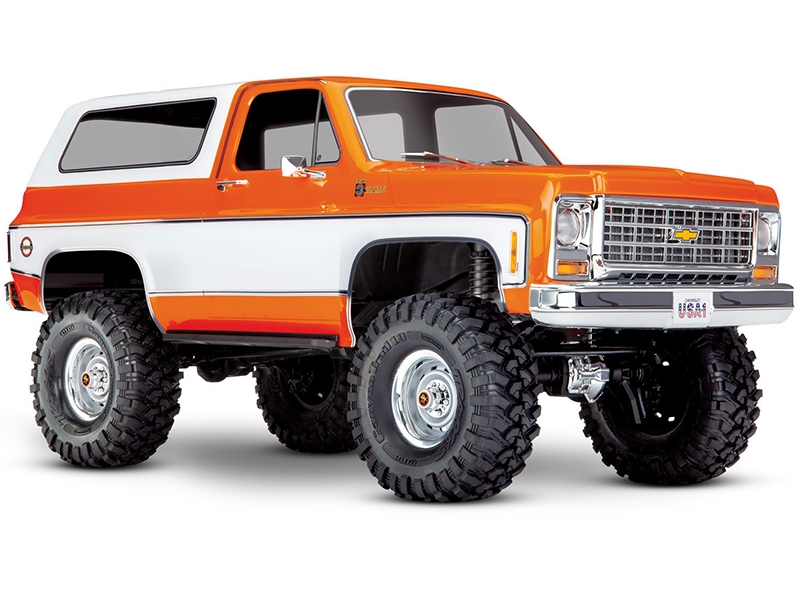 Traxxas TRX-4 1979 Chevy Blazer 1:10 4x4 Electric All-Terrain Crawler with Clipless Body - Orange TRX82276-4-ORNG