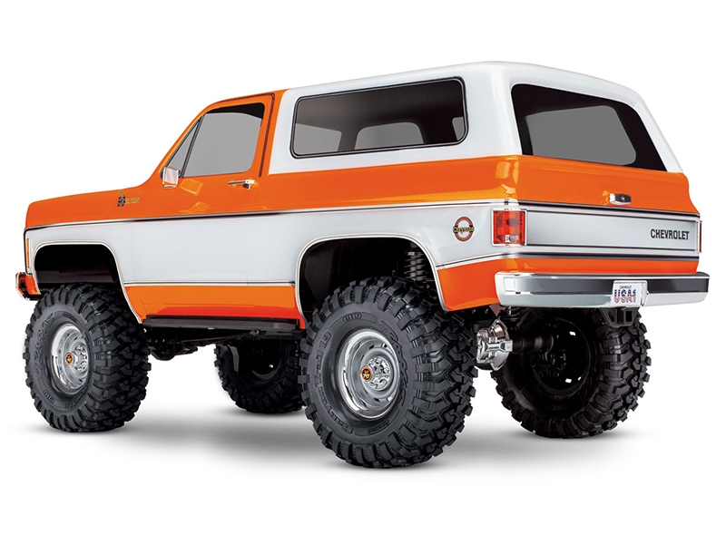 Traxxas TRX-4 1979 Chevy Blazer 1:10 4x4 Electric All-Terrain Crawler with Clipless Body - Orange TRX82276-4-ORNG