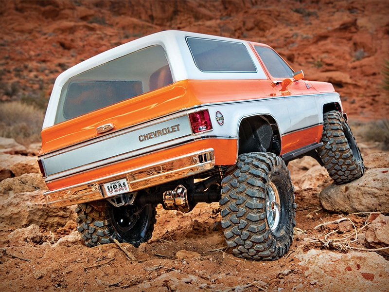 Traxxas TRX-4 1979 Chevy Blazer 1:10 4x4 Electric All-Terrain Crawler with Clipless Body - Orange TRX82276-4-ORNG