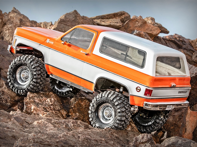 Traxxas TRX-4 1979 Chevy Blazer 1:10 4x4 Electric All-Terrain Crawler with Clipless Body - Orange TRX82276-4-ORNG