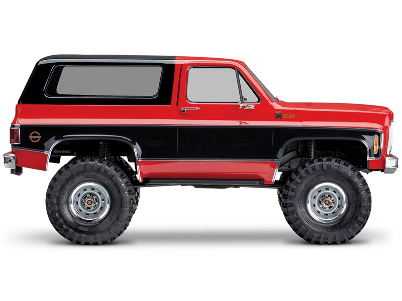 Traxxas TRX-4 1979 Chevy Blazer 1:10 4x4 Electric All-Terrain Crawler with Clipless Body - Red TRX82276-4-RED