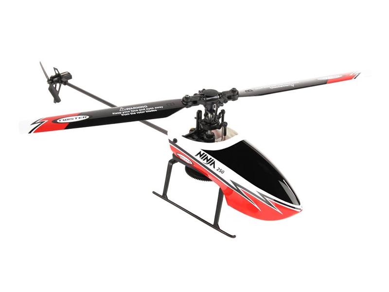 Twister Ninja 250 Helicopter with Co-Pilot Assist 6-Axis Stabilization and Altitude Hold (Red) TWST1001R