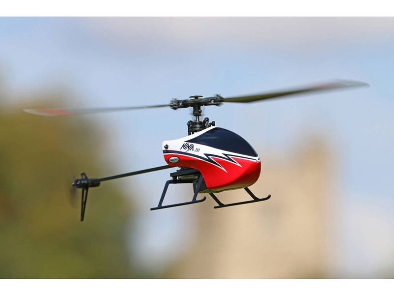 Twister Ninja 250 Helicopter with Co-Pilot Assist 6-Axis Stabilization and Altitude Hold (Red) TWST1001R