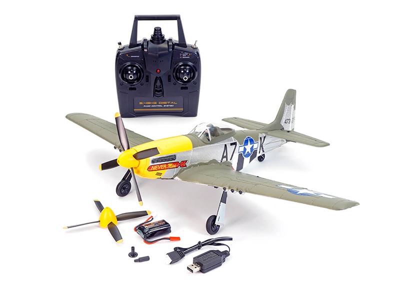 Volantex P-51D Mustang Green 4ch 500mm Brushless With Gyro RTF V768-2