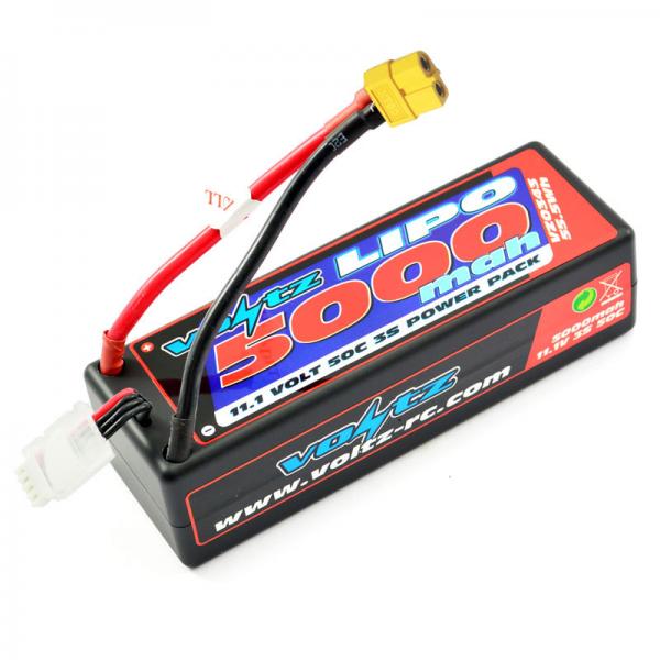 Voltz 5000mah Hard Case 11.1v 50c Lipo Stick Pack XT-60 VZ0343XT60