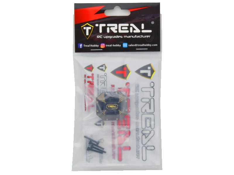 Treal Hobby Brass Diff Cover 84g Heavy Weight Differential Cover for Element RC Enduro X002C9GUYN