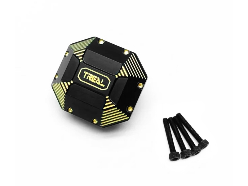 Treal Hobby Brass Diff Cover 84g Heavy Weight Differential Cover for Element RC Enduro X002C9GUYN