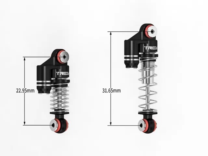 Treal Hobby Aluminium Shocks Threaded 32mm SCX24 (4) Black X002MD0KDV